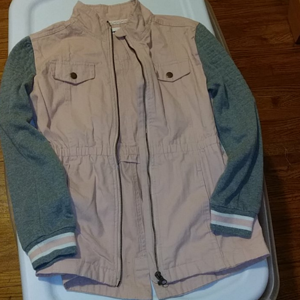 Girls pink and gray jacket